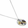 Art Deco ceramic pendant necklace